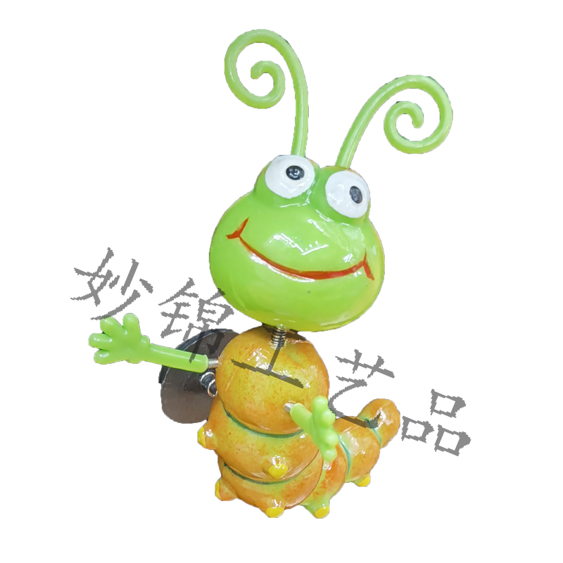 3D stereoscopic color plastic 4-inch new caterpillar fridge magnet creative home background decoration handicraft decoration Application Scenario