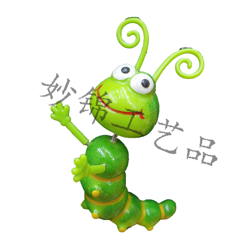 3D stereoscopic color plastic 4-inch new caterpillar fridge magnet creative home background decoration handicraft decoration Specification image