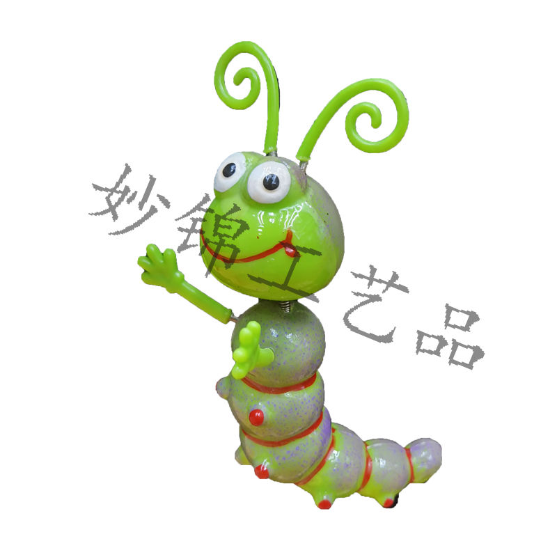 3D stereoscopic color plastic 4-inch new caterpillar fridge magnet creative home background decoration handicraft decoration details Picture
