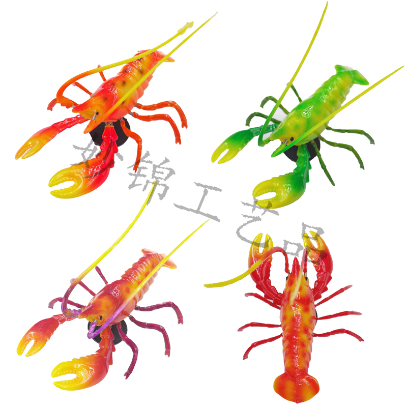 3D立体彩色塑料 4寸新款龙虾冰箱贴创意家居背景装饰工艺品装饰品