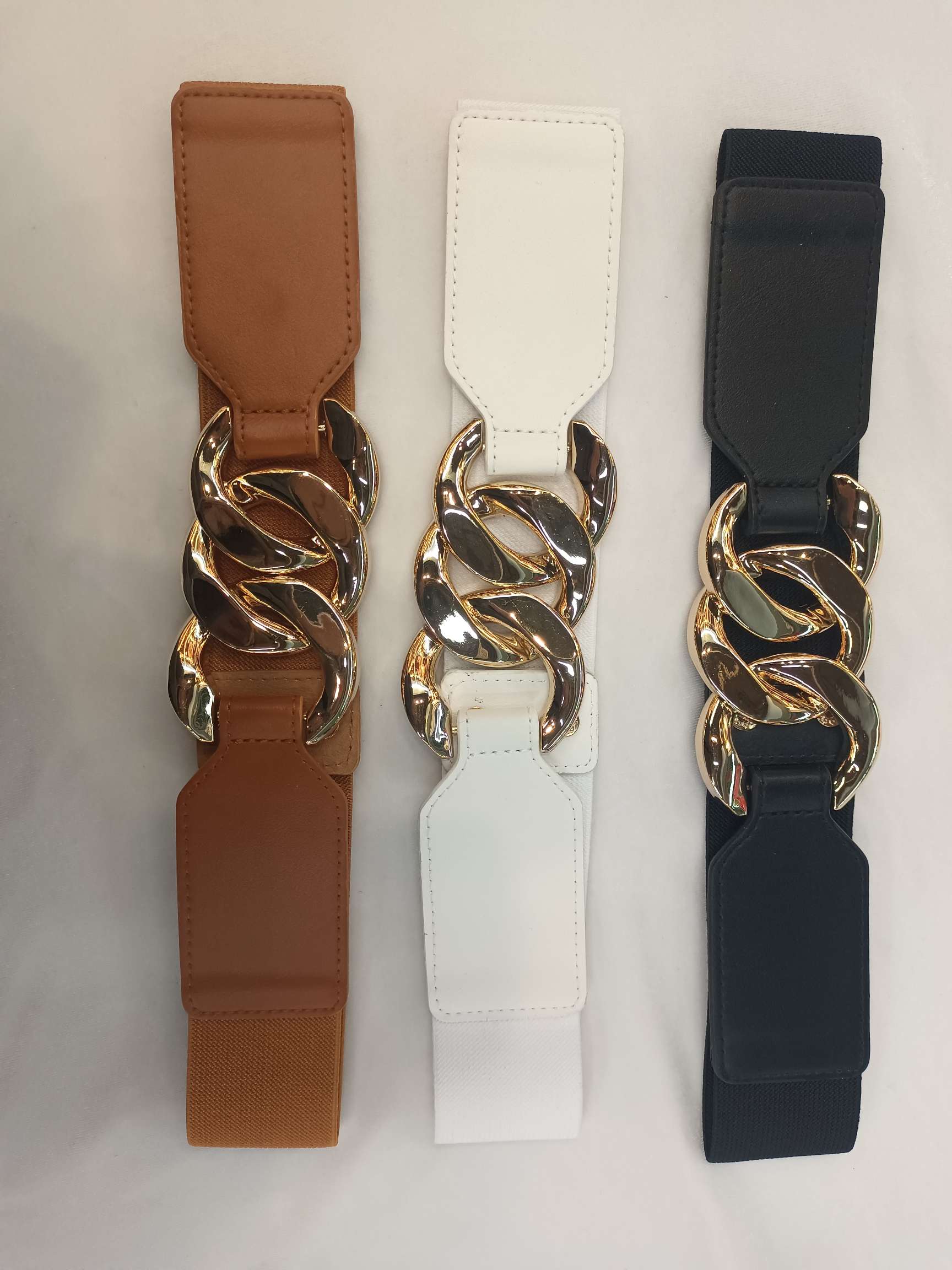 Fashion Trend Women's Waist Tight Elastic Belt With A Simple Suit full figure