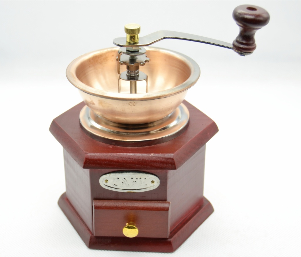 New wooden hand-held coffee magic bean grinder details Picture