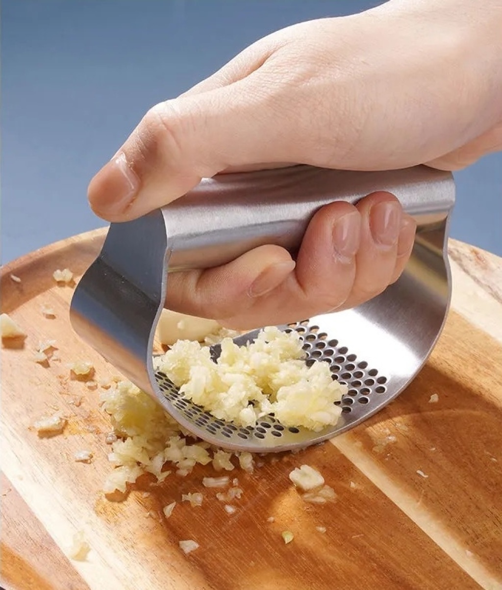 The new stainless steel garlic press is selling well details Picture