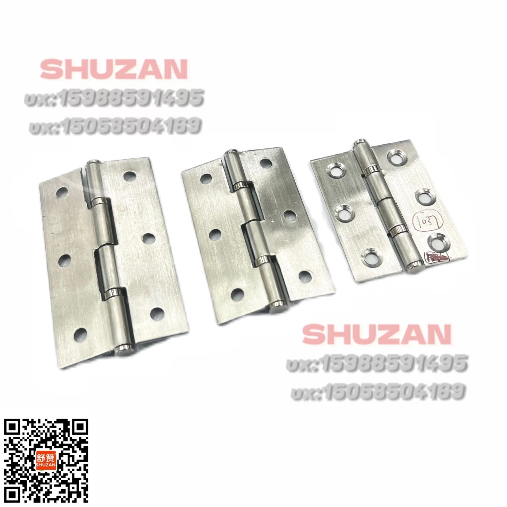 液压合页/合页/本色合叶/杜邦铰链/碳钢合页白底实物图