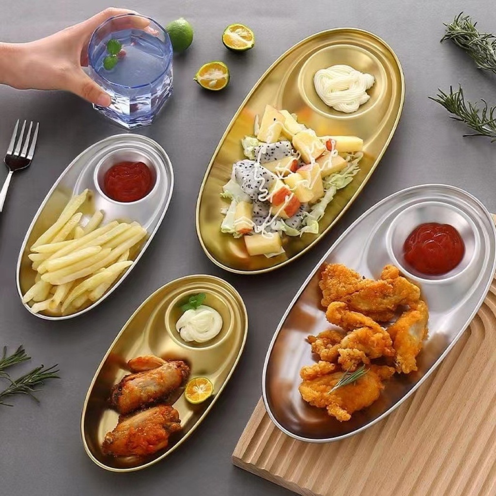 Multi-functional stainless steel seasoning dish Specification image
