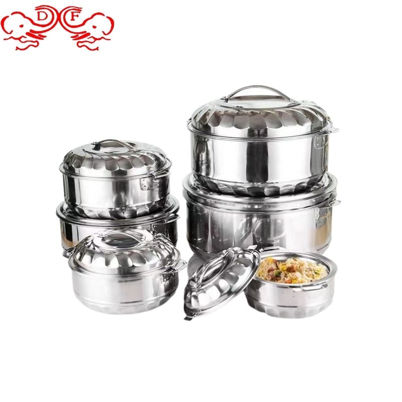DF99096 Stainless steel insulated lunch box, vacuum insulated pot, large capacity bento box, food delivery bucket, kitchen DF Trading House Specification image