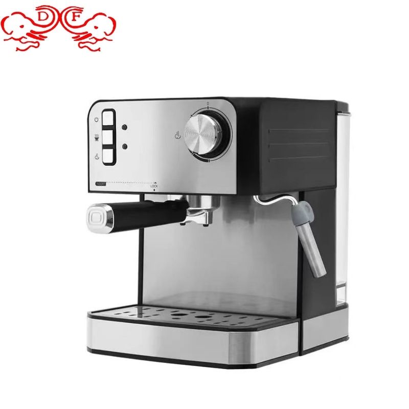 DF68703不锈钢咖啡机意式咖啡机自动咖啡机拉花打奶泡咖啡机厨房酒店用品DFTrading House图