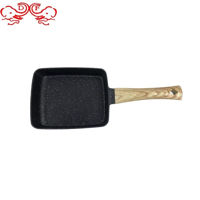 DF99744 Cast iron pan, egg frying pan, deep-fried egg burger, home egg dumpling pan, non-stick flat pan, teppanyaki frying pan, mica stone flat pan, DF Trading House