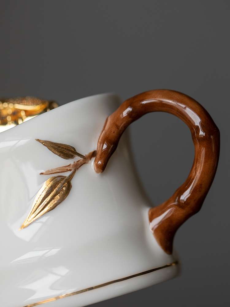 知足套装13头羊脂玉瓷茶具套装详情图4