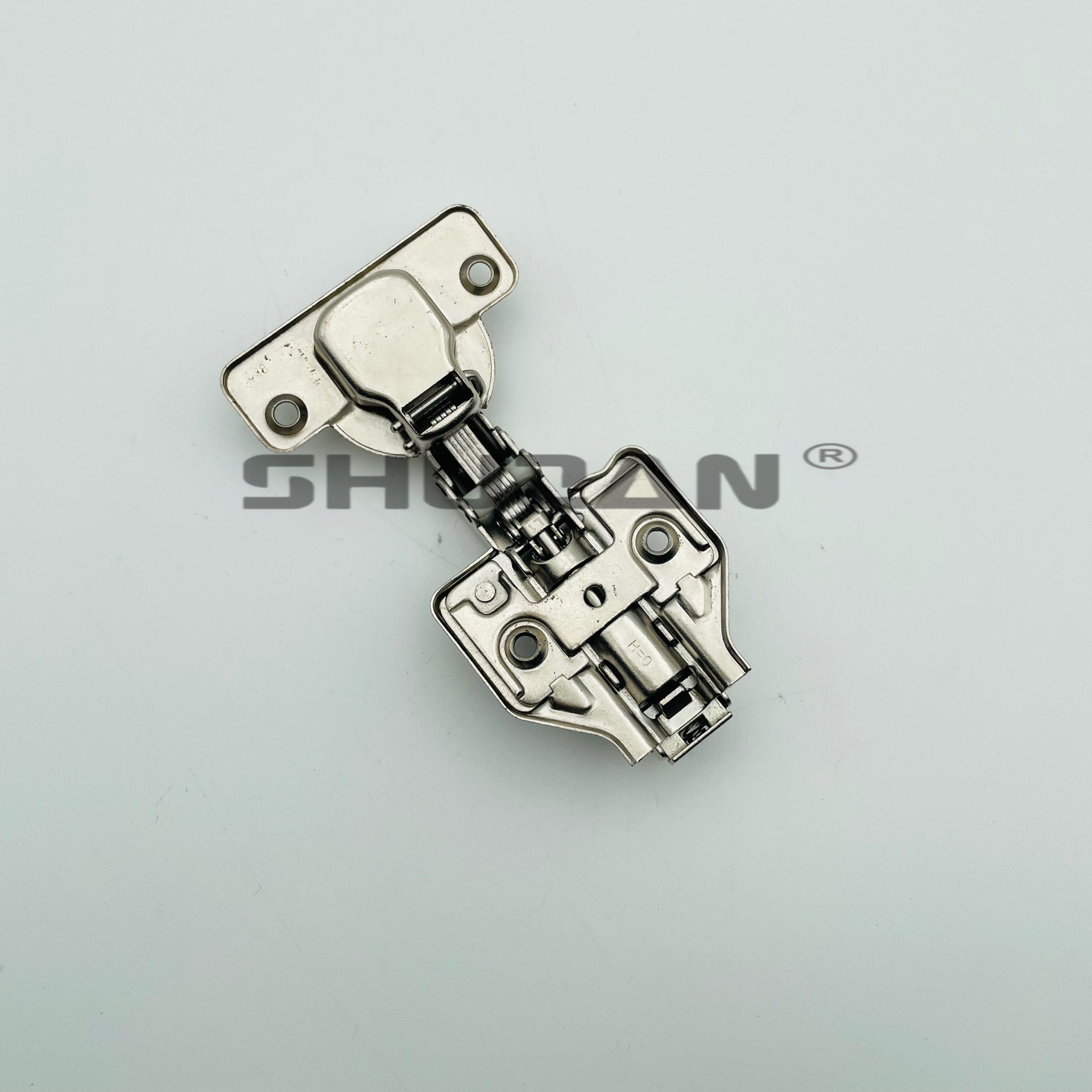 Shuzan Hydraulic hinges, stainless steel buffer damping cabinet door hinges, silent and smooth door hinges, factory direct sales details Picture