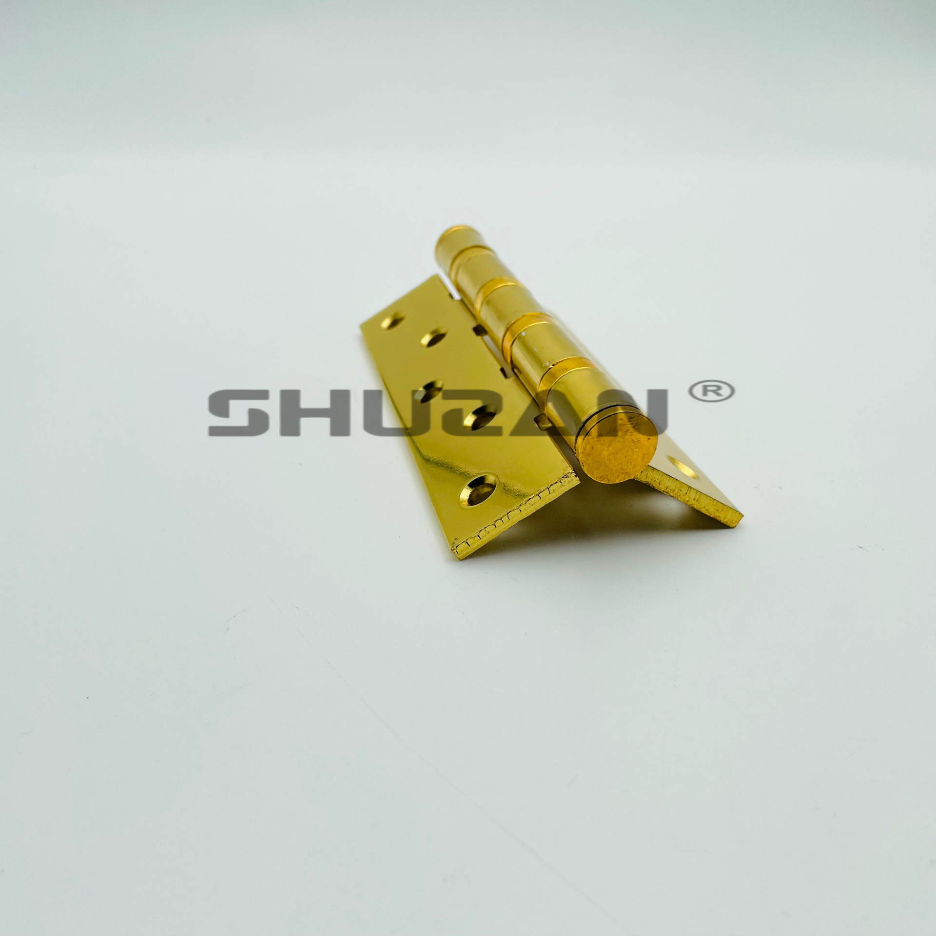 Shuzan Hardware Hydraulic Hinges, 3-door hinges, golden parallel double-opening hinges, door and window furniture hardware accessories Factory direct sales Application Scenario