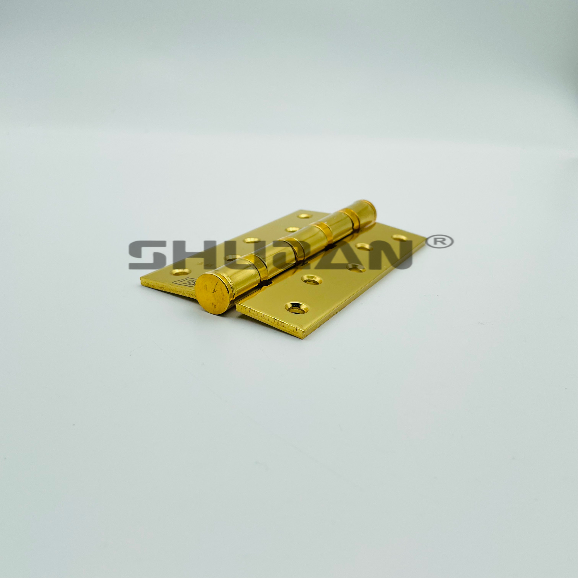 Shuzan Hardware Hydraulic Hinges, 3-door hinges, golden parallel double-opening hinges, door and window furniture hardware accessories Factory direct sales Item Picture
