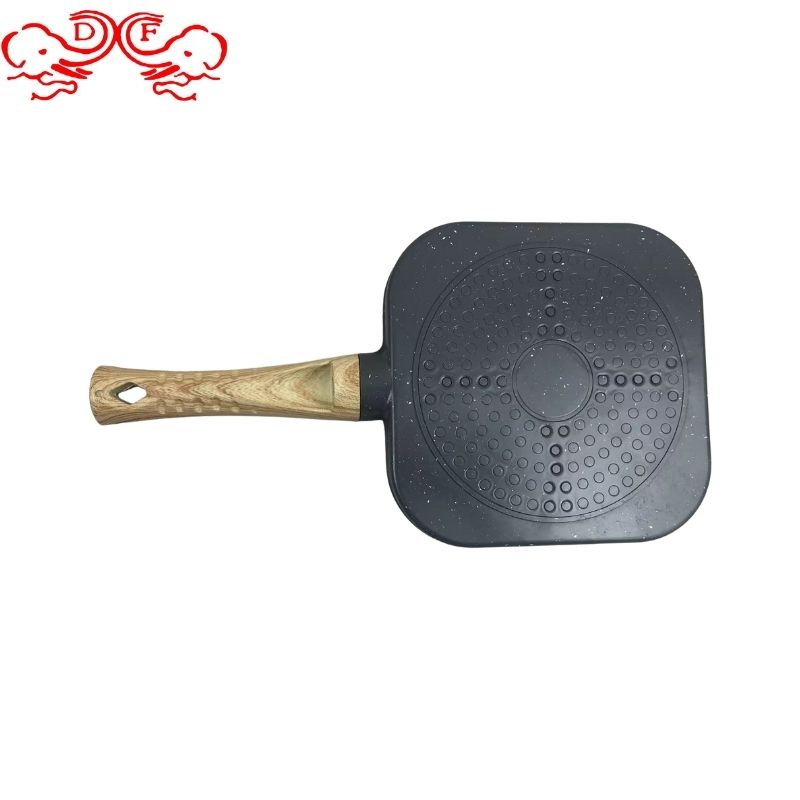 DF99744 Cast iron pan, egg frying pan, deep-fried egg burger, home egg dumpling pan, non-stick flat pan, teppanyaki frying pan, mica stone flat pan, DF Trading House Item Picture