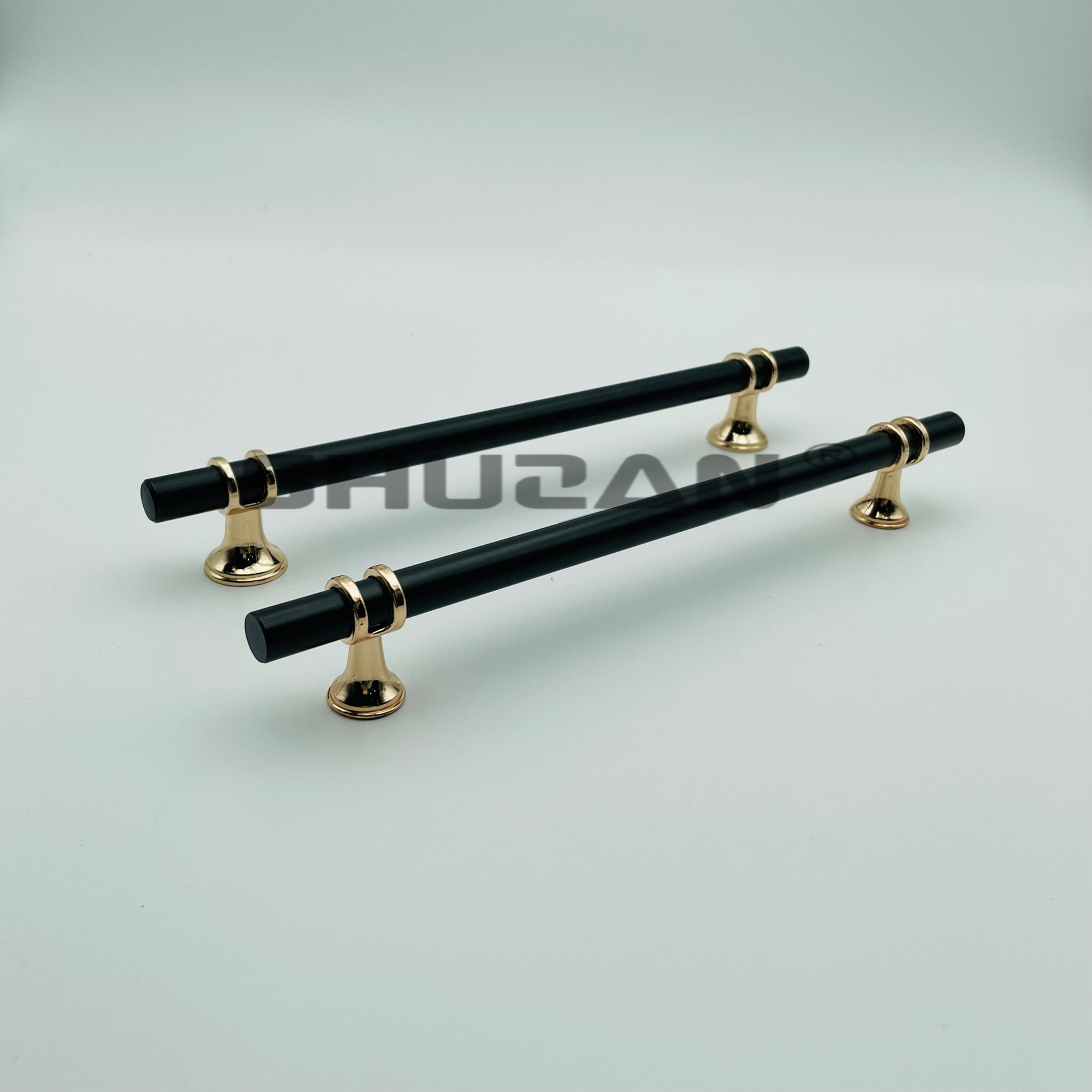 Shuzan 304 tirador de puerta de gabinete de madera tirador de madera negro moderno simple tirador para niños dibujos animados gabinete puerta de gabinete muebles tirador fábrica directa
