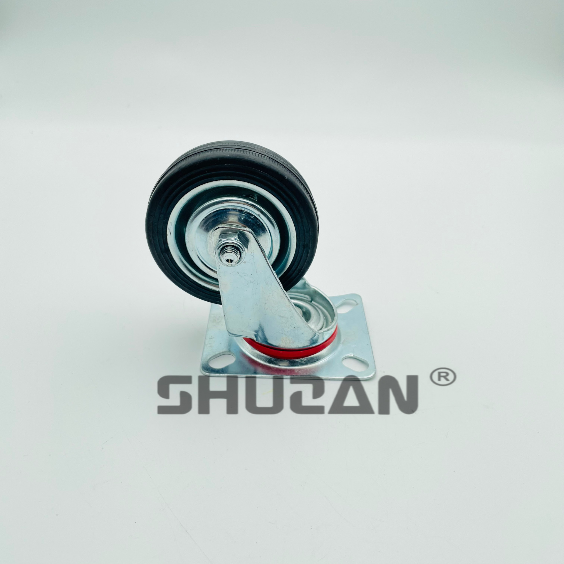 Shuzan XX brand high-quality silent and wear-resistant tire storage rack, tool cart, universal rubber swivel wheels, furniture hardware accessories, tool cart tires