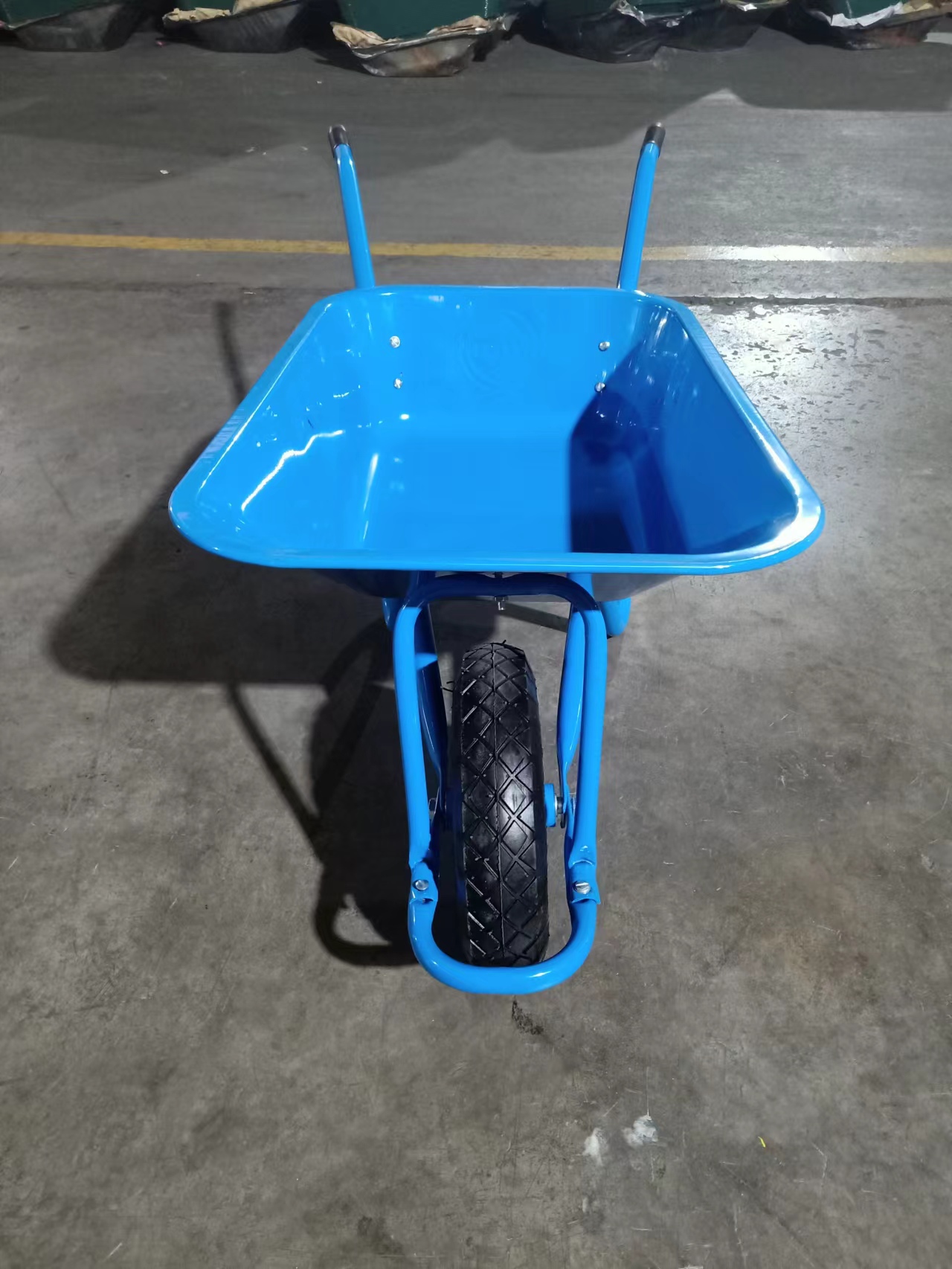 5009 镀锌 喷漆 PU轮 独轮车热卖 150KG 65L 5CBF 小推车 