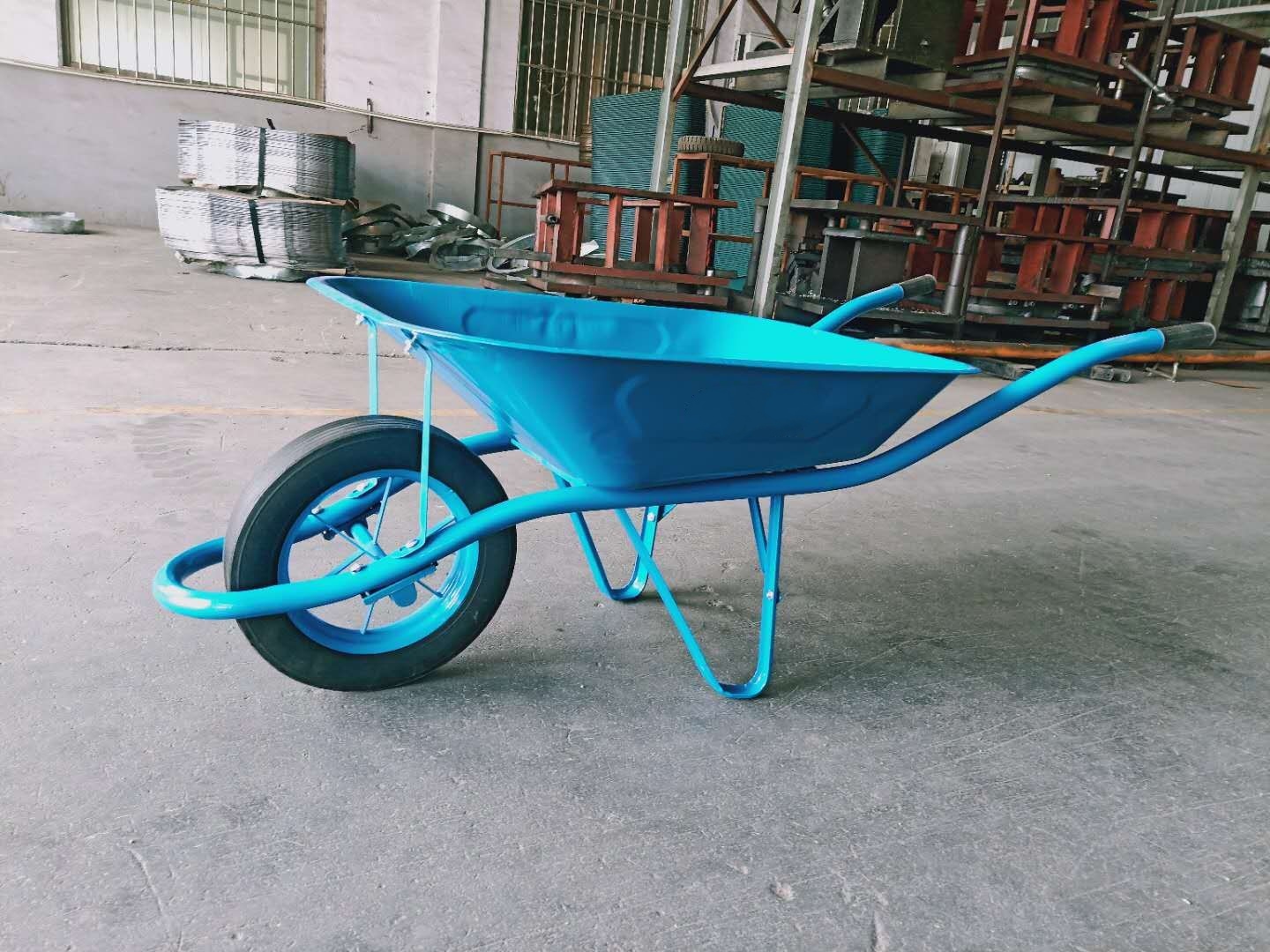 6400 蓝 实心轮独轮车 高品质 批发价 小推车 