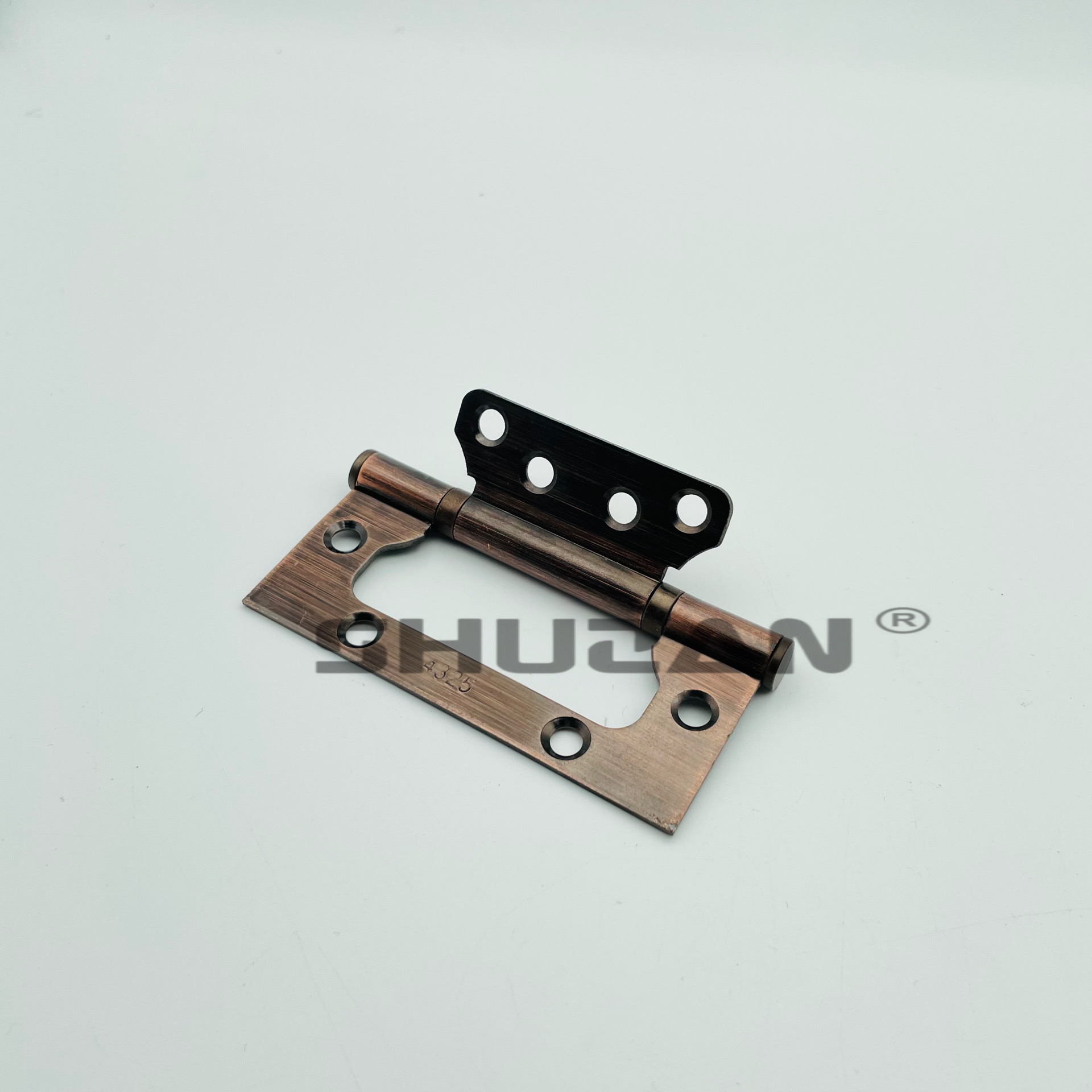 Shuzan hydraulic hinges, stainless steel slot-free mother-and-child door hinges, sector hinges, door hinges, silent and smooth, hardware accessories Specification image