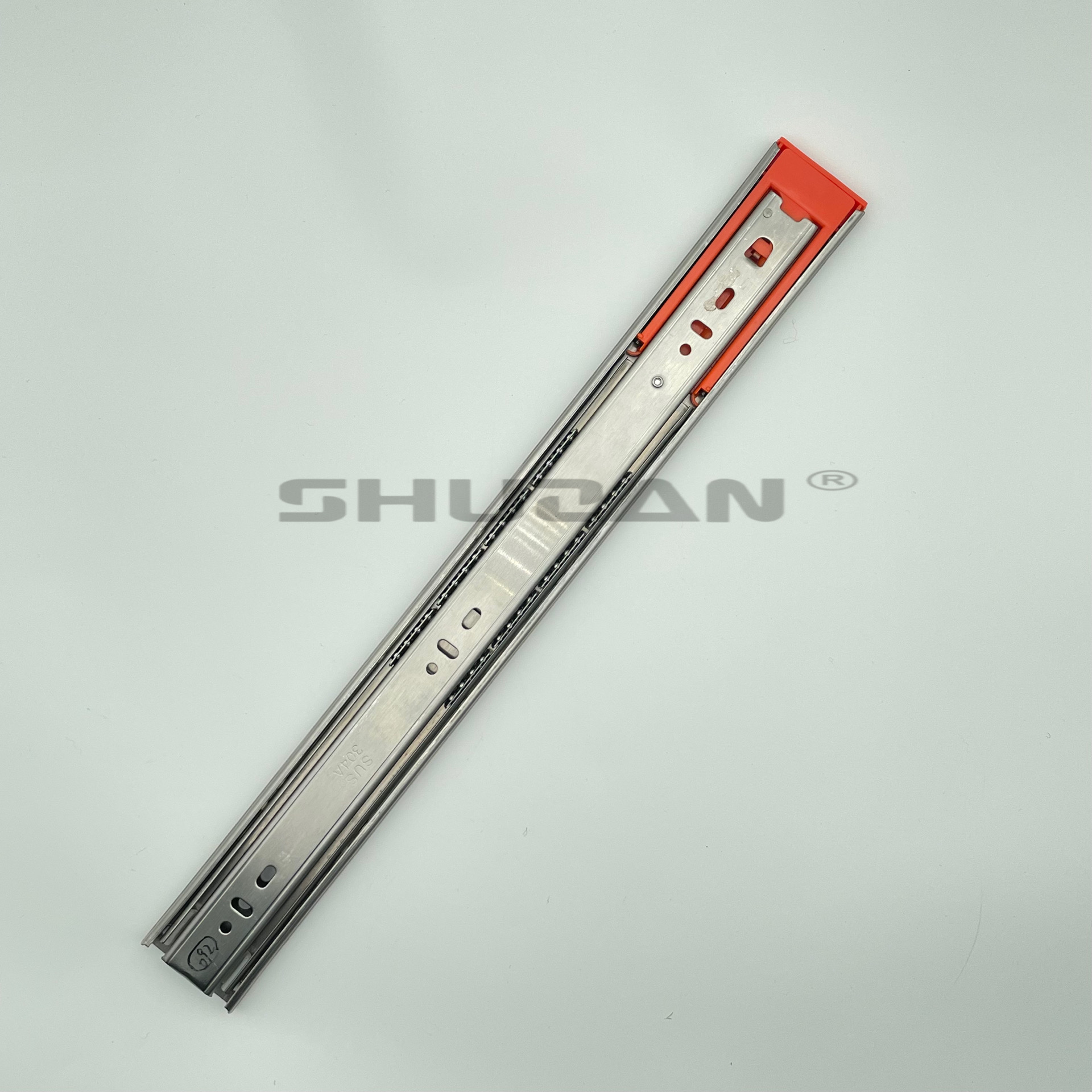舒赞 XX品牌三段式伸缩缓冲阻尼抽屉轨道滑轨现代简约家具配件抽屉柜滑轨