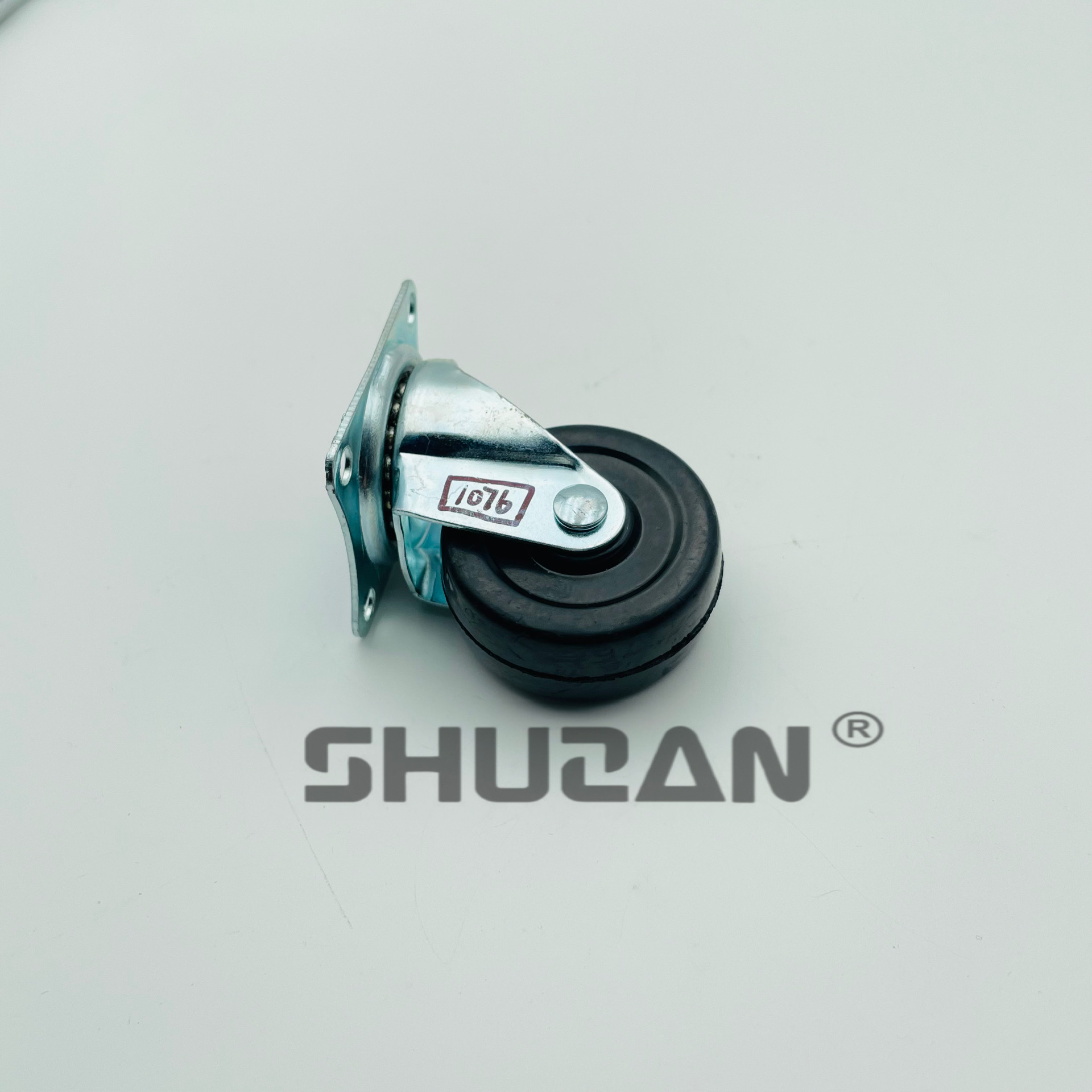 Shuzan XX brand rubber universal wheels, tool carts, tires, small cargo carts, silent wheels, furniture and mobile accessories Specification image