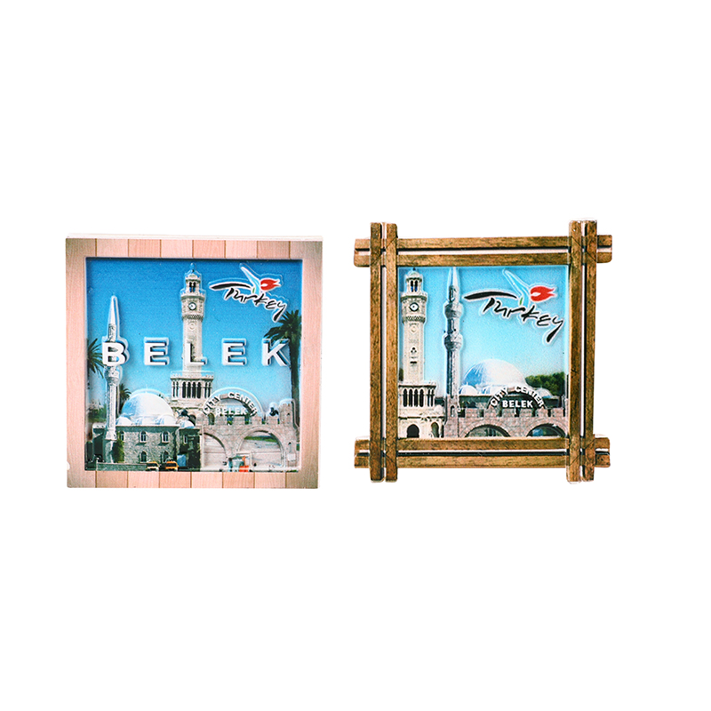 Fabricante en stock turquía viajes recuerdos BELEK atracciones paisaje de la ciudad resina creativa refrigerador parche al por mayor Item Picture