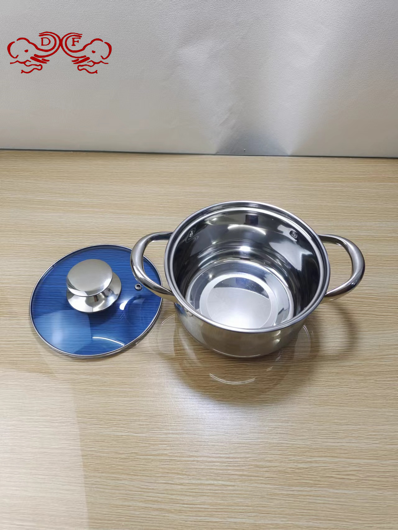 DF99161 Thickened stainless steel set double-bottom steamer, soup pot, wok, multi-purpose pot, gift set pot DF TRADING HOUSE Item Picture