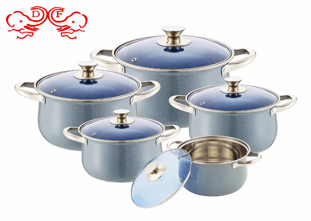 DF99161 Thickened stainless steel set double-bottom steamer, soup pot, wok, multi-purpose pot, gift set pot DF TRADING HOUSE details Picture