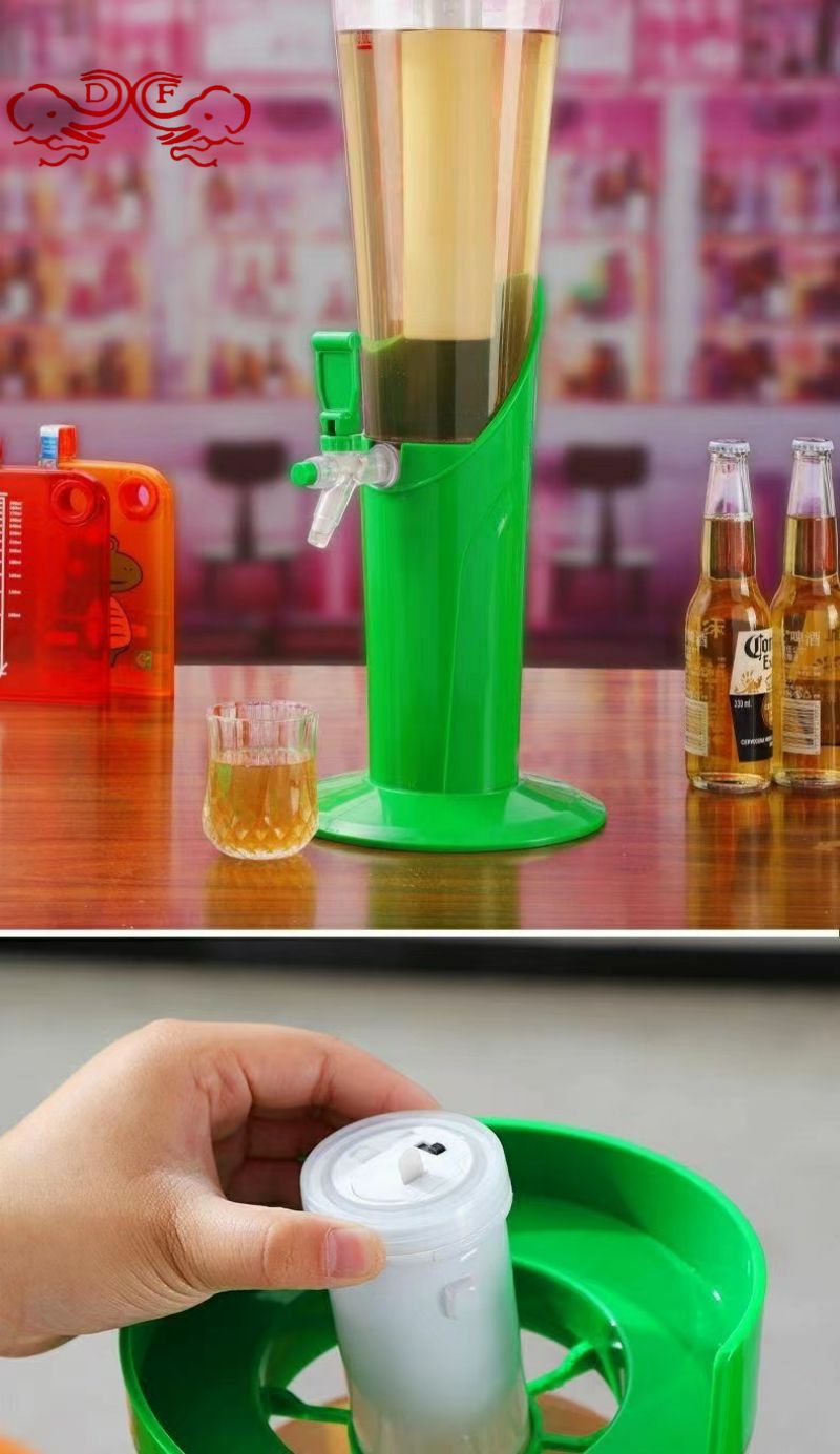 DF68138 Brewing barrel, large capacity beverage barrel, brewing barrel, homemade chilled glowing plastic draft beer machine, DF Trading house Item Picture