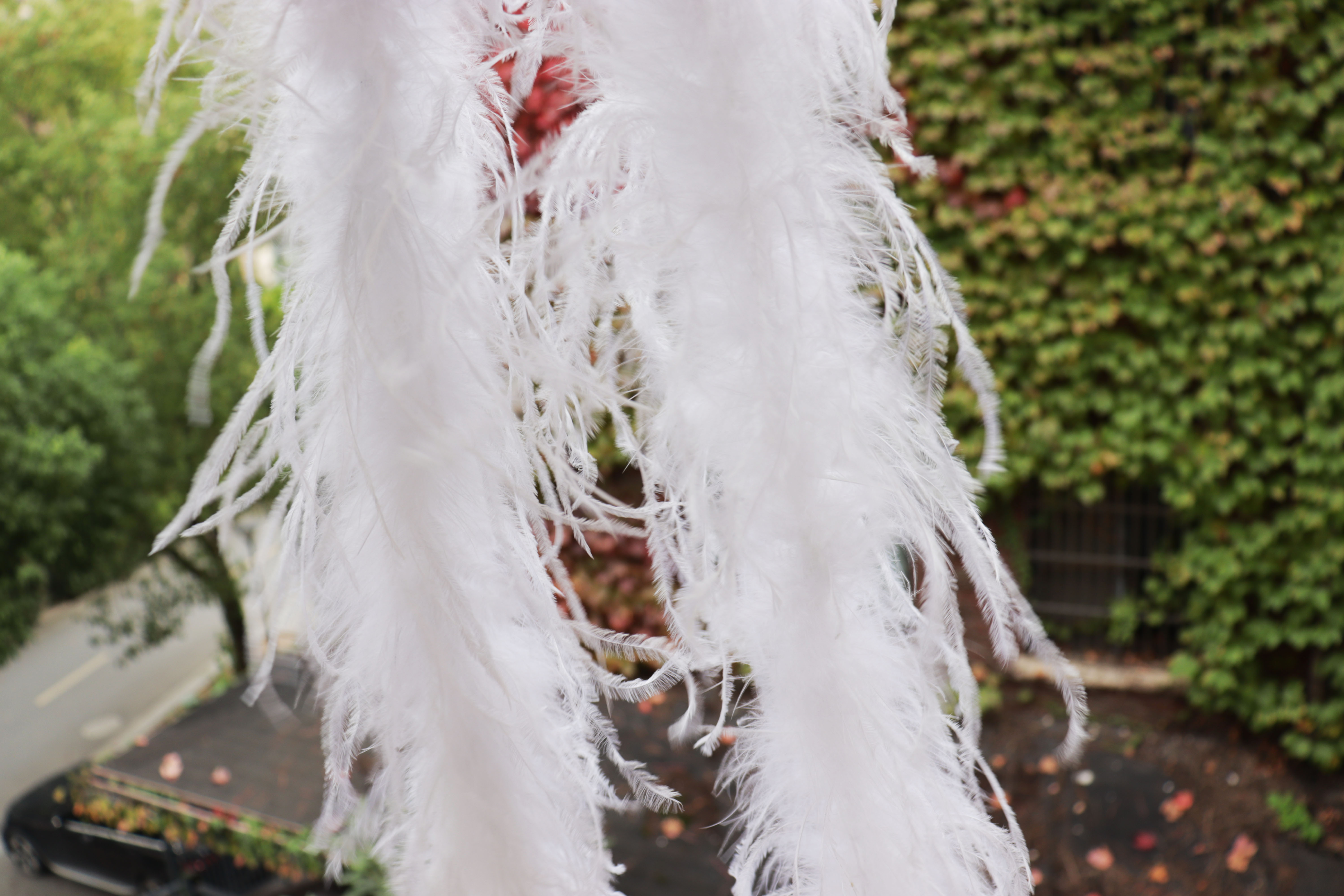 DIY婚庆室内装饰品多彩鸵鸟毛绒条长2m宽10~13cm颜色可选详情图4