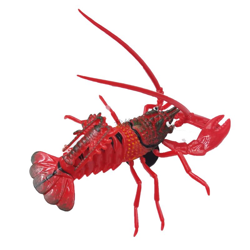 3D stereoscopic color plastic 4-inch mother-child lobster fridge magnet creative home background decoration handicraft decoration details Picture