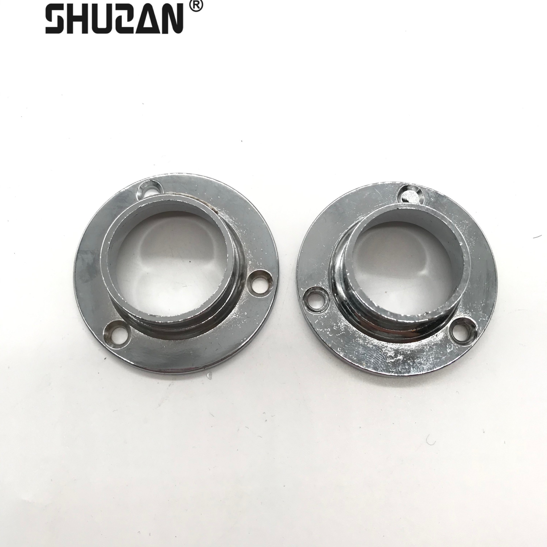 舒赞 品牌保障 不锈钢家具法兰座 衣柜圆管脚座毛巾管座 玛钢管件耐用家具五金配件