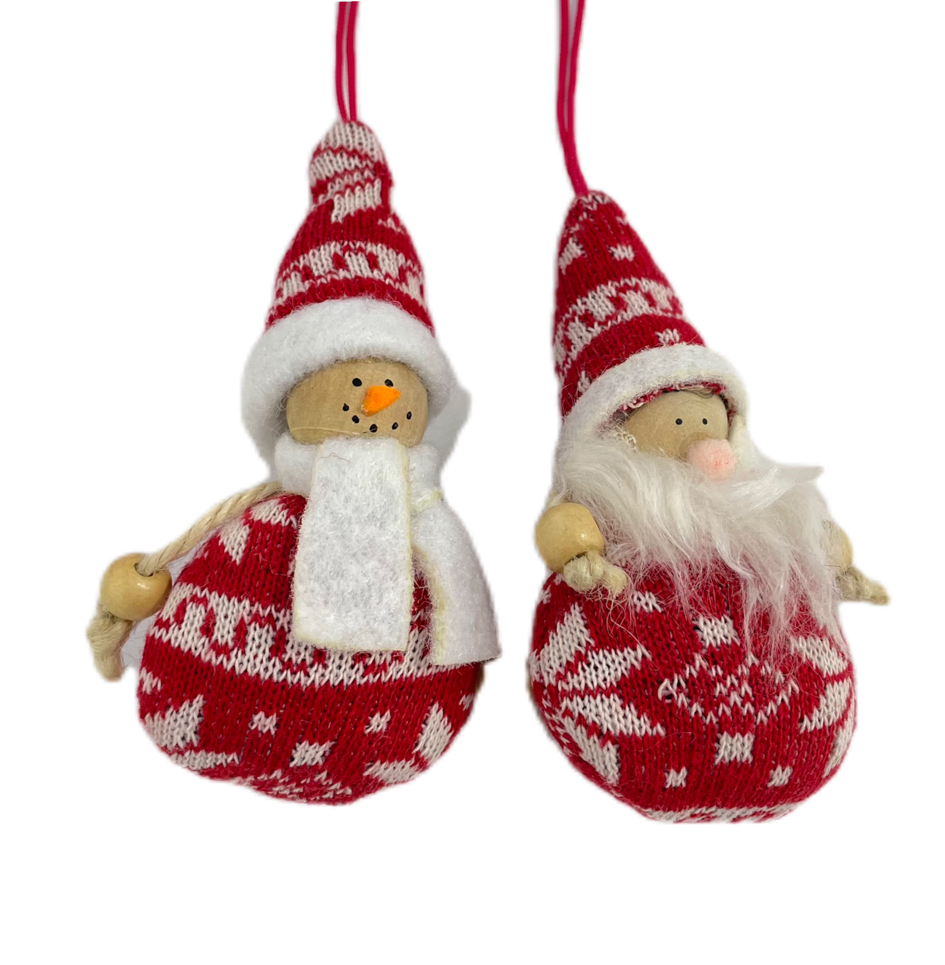 New Christmas fabric pendants for the elderly, DIY Christmas tree scene decoration and arrangement, red creative, best-selling in Europe