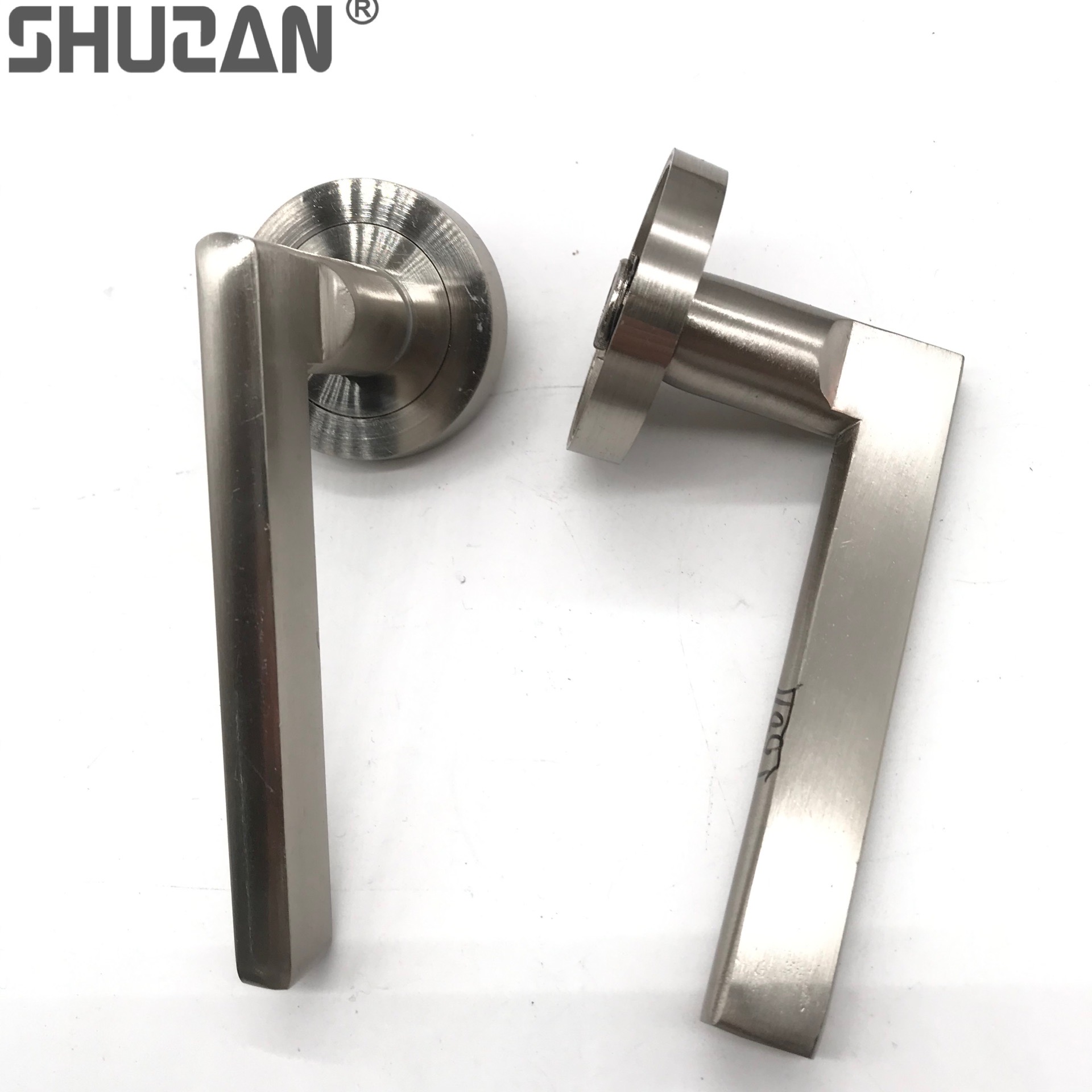 Shuzan high-quality brand aluminum alloy pebble door handles, door and window accessories, door hardware, ice crack, European-style cabinet door handles, window handles Specification image