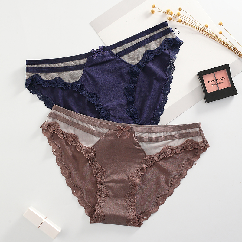 三角内裤蕾丝/轻薄透气舒适/性感蕾丝细节图