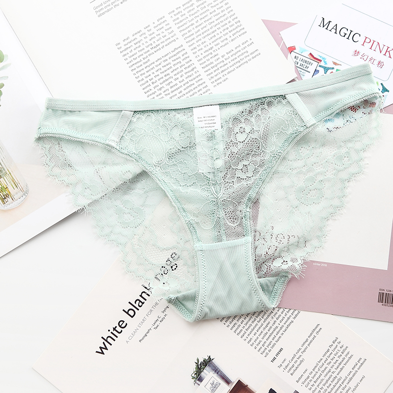 The Mystery of the Magic Box Underwear for women, pure cotton base, sexy lace, mid-low waist for women, pure temptation triangle underwear Item Picture
