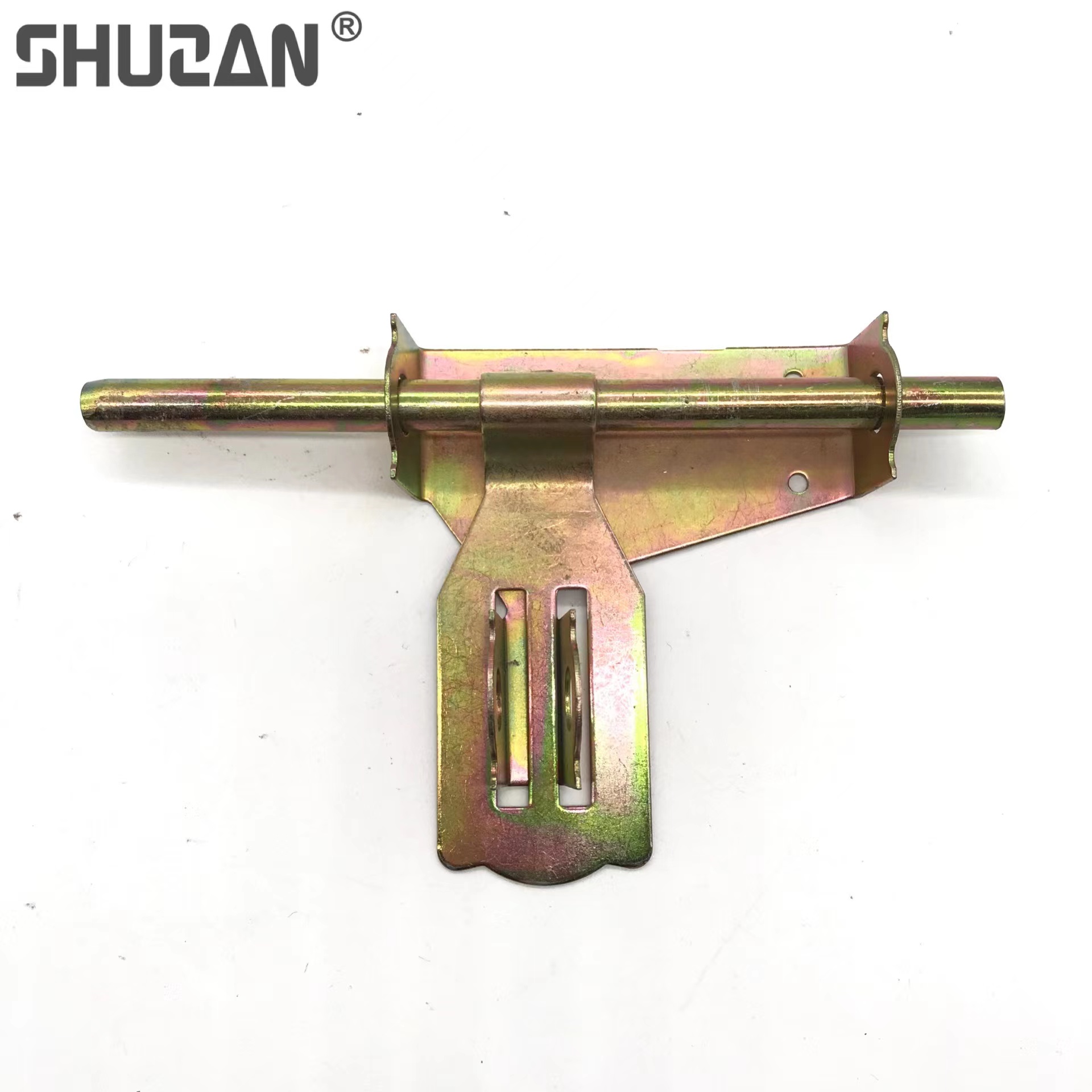 舒赞 大品牌彩锌重型插销 加厚防盗老式门插销 子母门地插防尘筒木门明插销