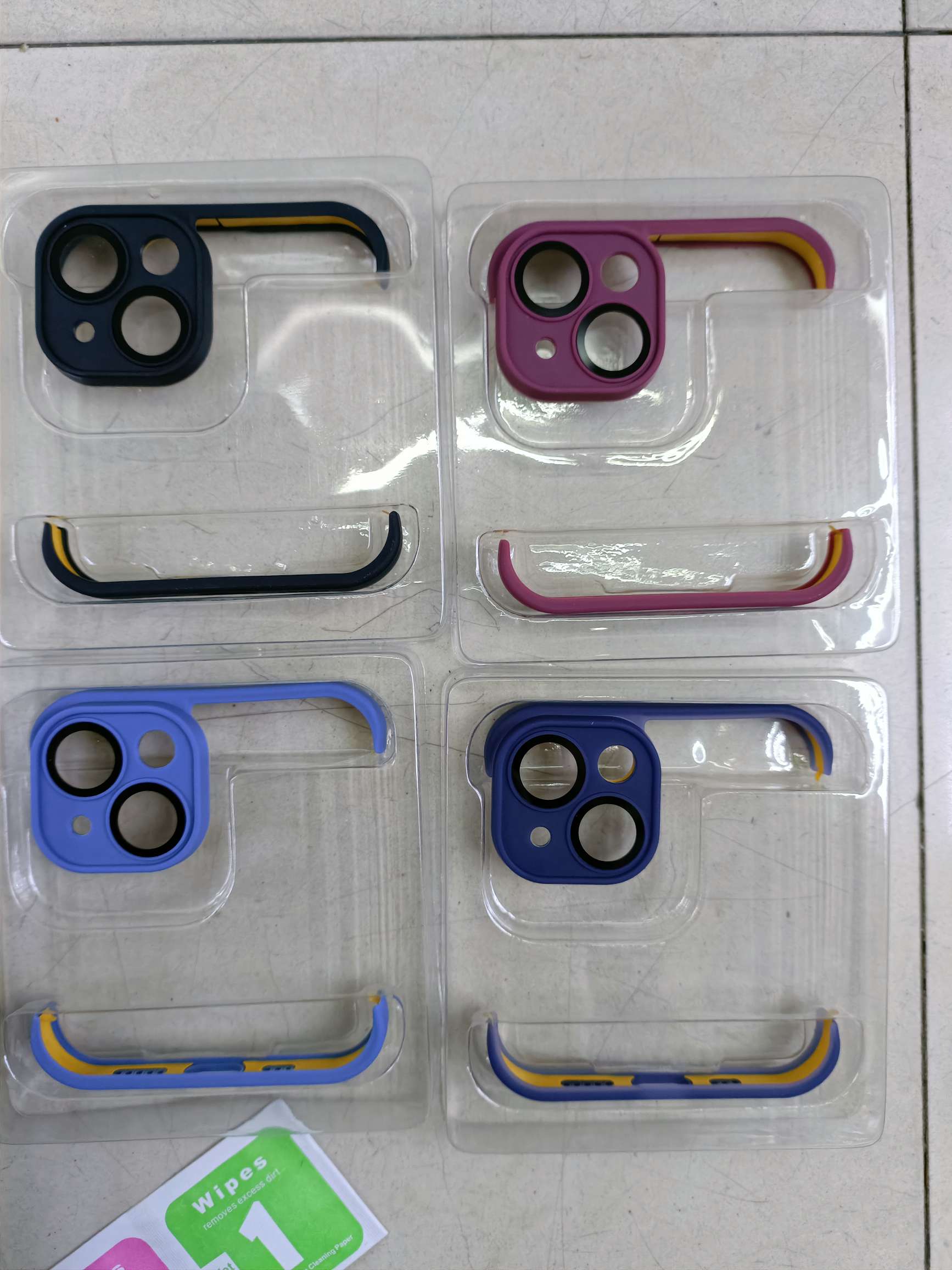 The tpu frame of the mobile phone lens film foot pad is truly borderless for Apple 12-14 series detail image 11