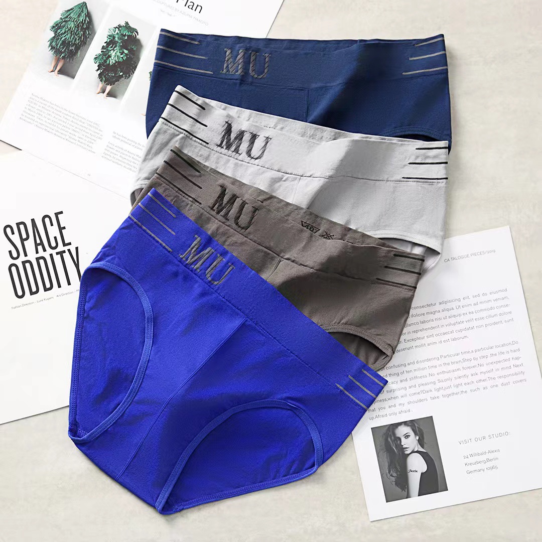 Cross-border triangle shorts, all-season trend, breathable and comfortable triangle pants, high-elasticity men's underwear details Picture