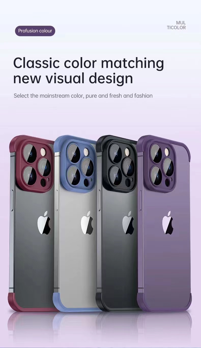 The tpu frame of the mobile phone lens film foot pad is truly borderless for Apple 12-14 series detail image 12