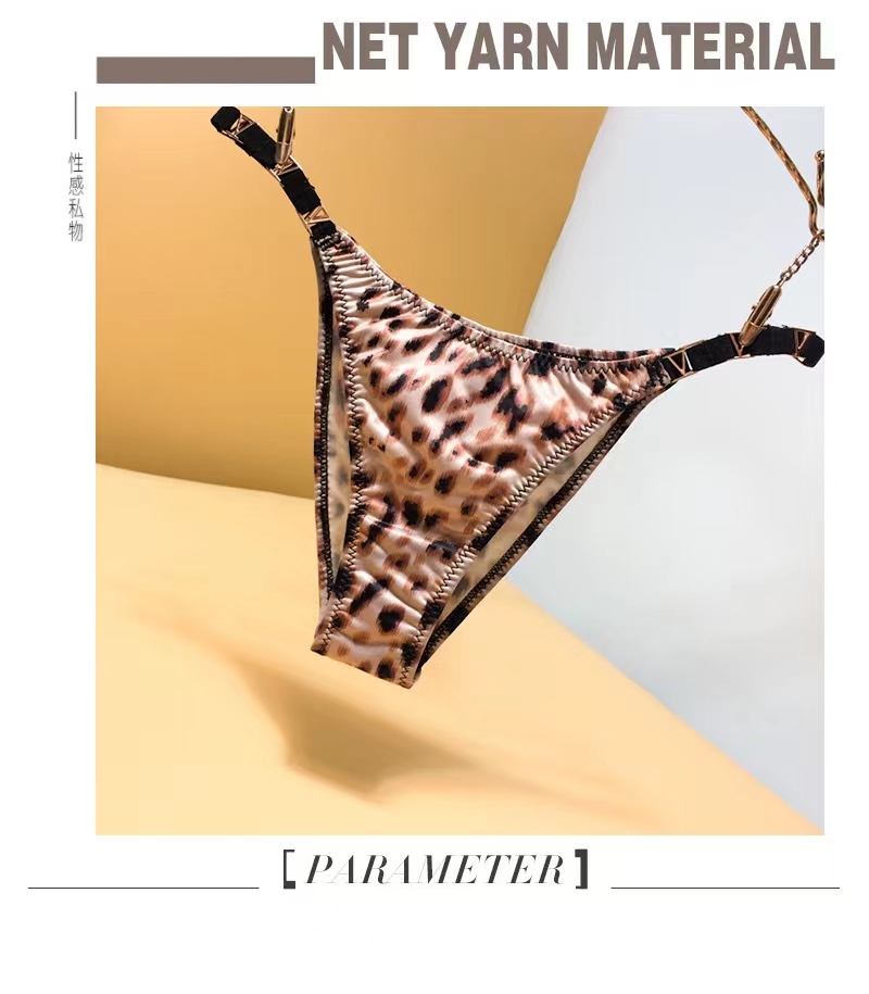 The Mystery of the Magic Box: European and American girls suggest comfortable thongs, low-waisted metal decorations, charming and alluring sexy women's T-pants with cotton crotch Specification image