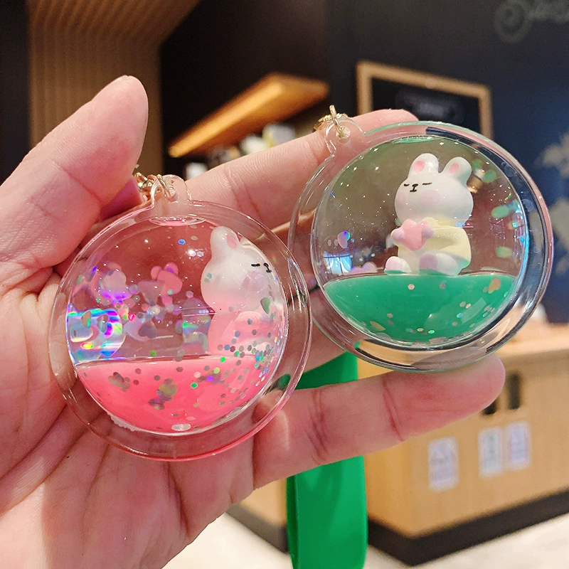 精品钥匙扣/钥匙扣挂件/网红漂流瓶白底实物图