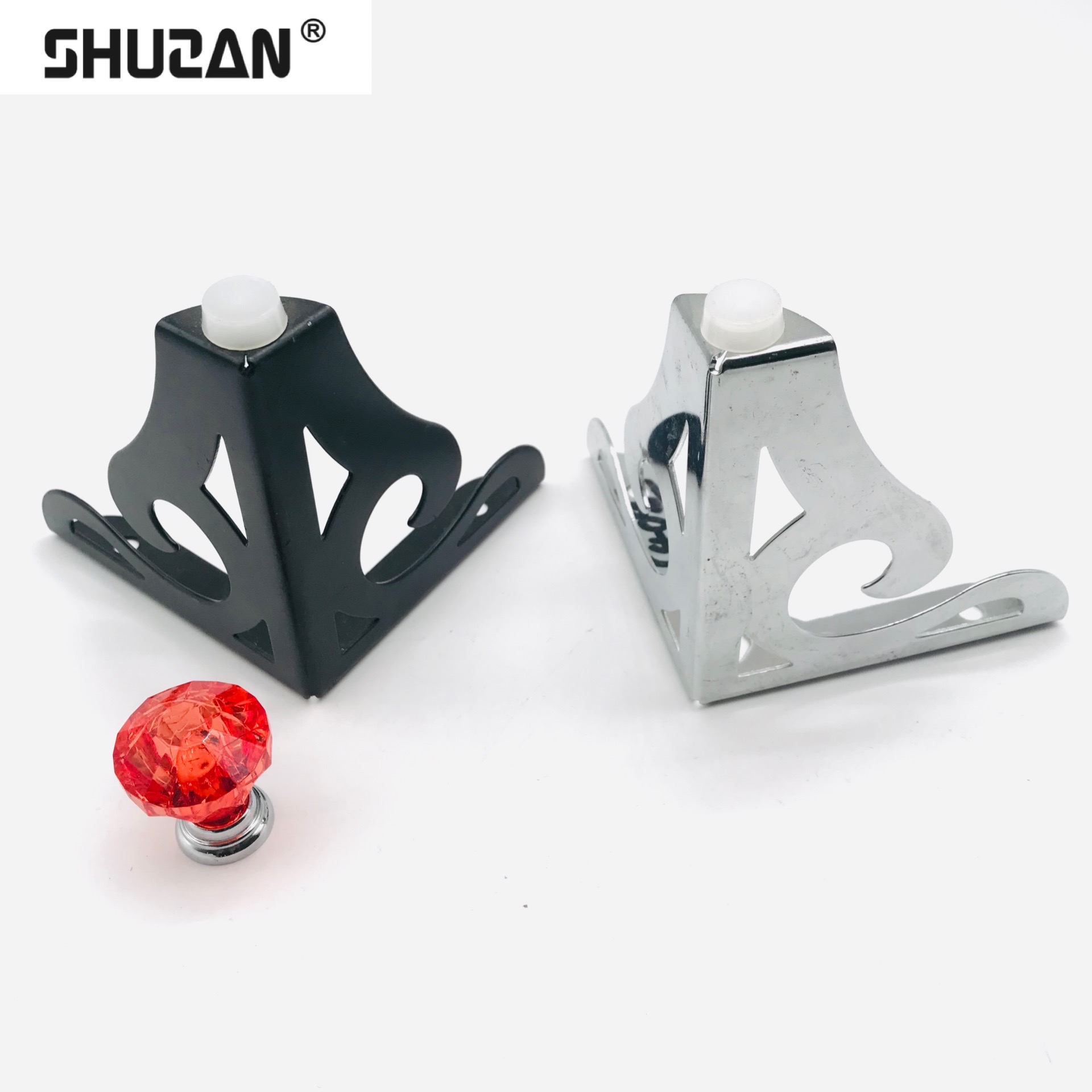 Shuzan aluminum alloy patterned sofa legs, cabinet legs, furniture support accessories, lock fastening, full-house customized special acrylic beads Specification image