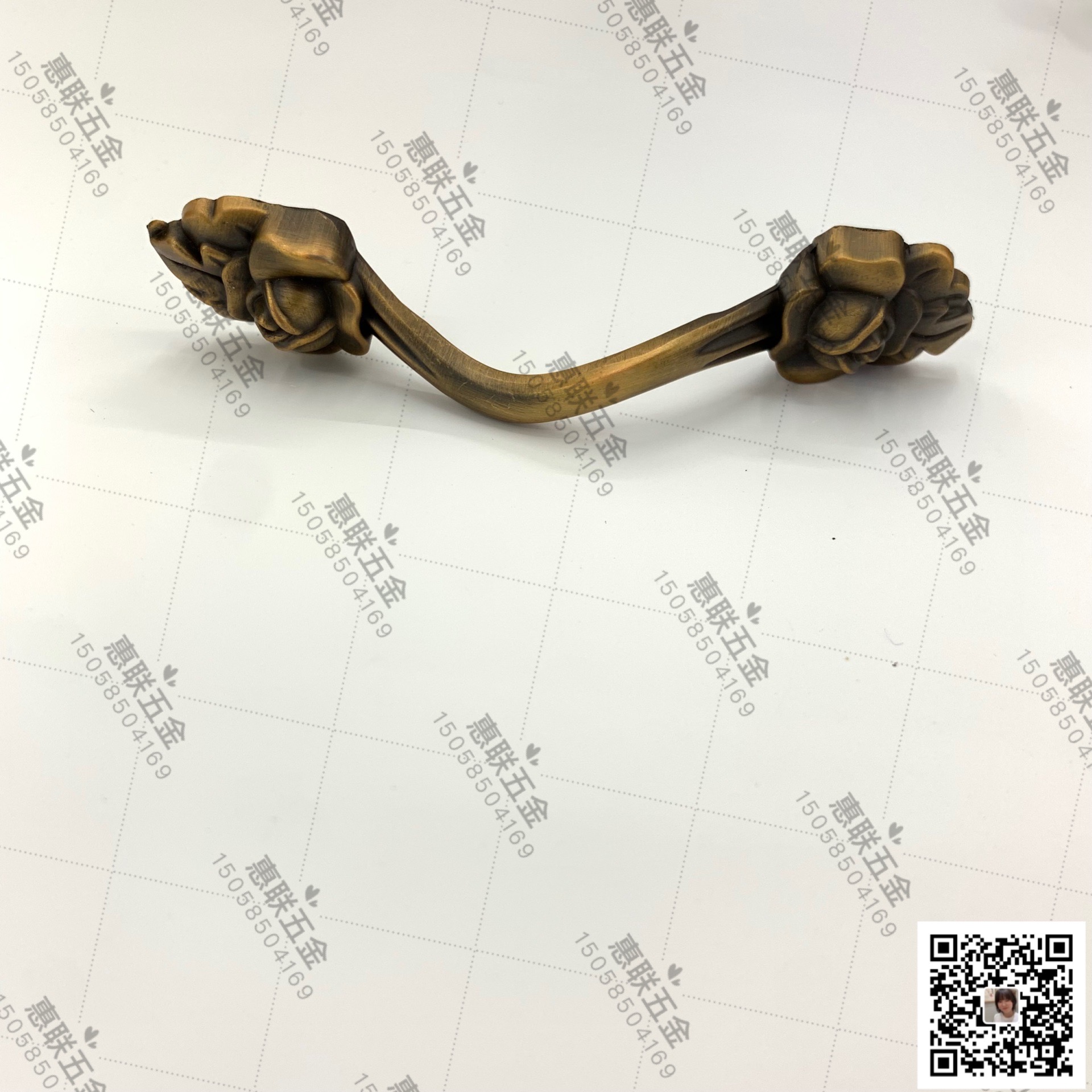 Shuzan brand retro and aged pebble handle with ice crack, European-style cabinet door handle, door handle, door hardware accessories, specially designed for cabinets Specification image
