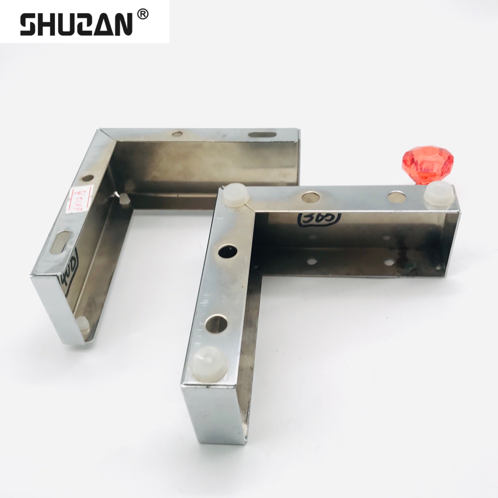 Shuzan aluminum alloy sofa legs, cabinet legs, furniture accessories, lock fastening, full-house customization, suitable acrylic solid color wheel beads Specification image
