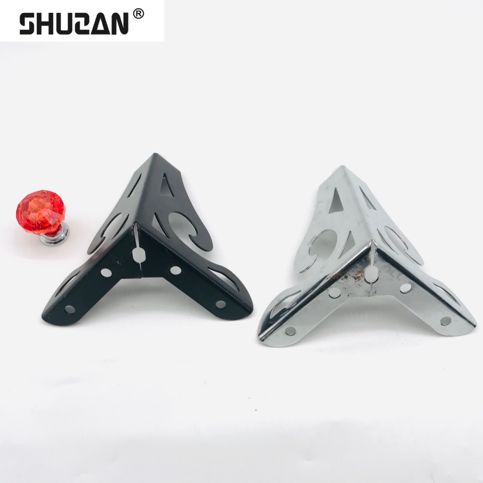 Shuzan aluminum alloy patterned sofa legs, cabinet legs, furniture support accessories, lock fastening, full-house customized special acrylic beads details Picture