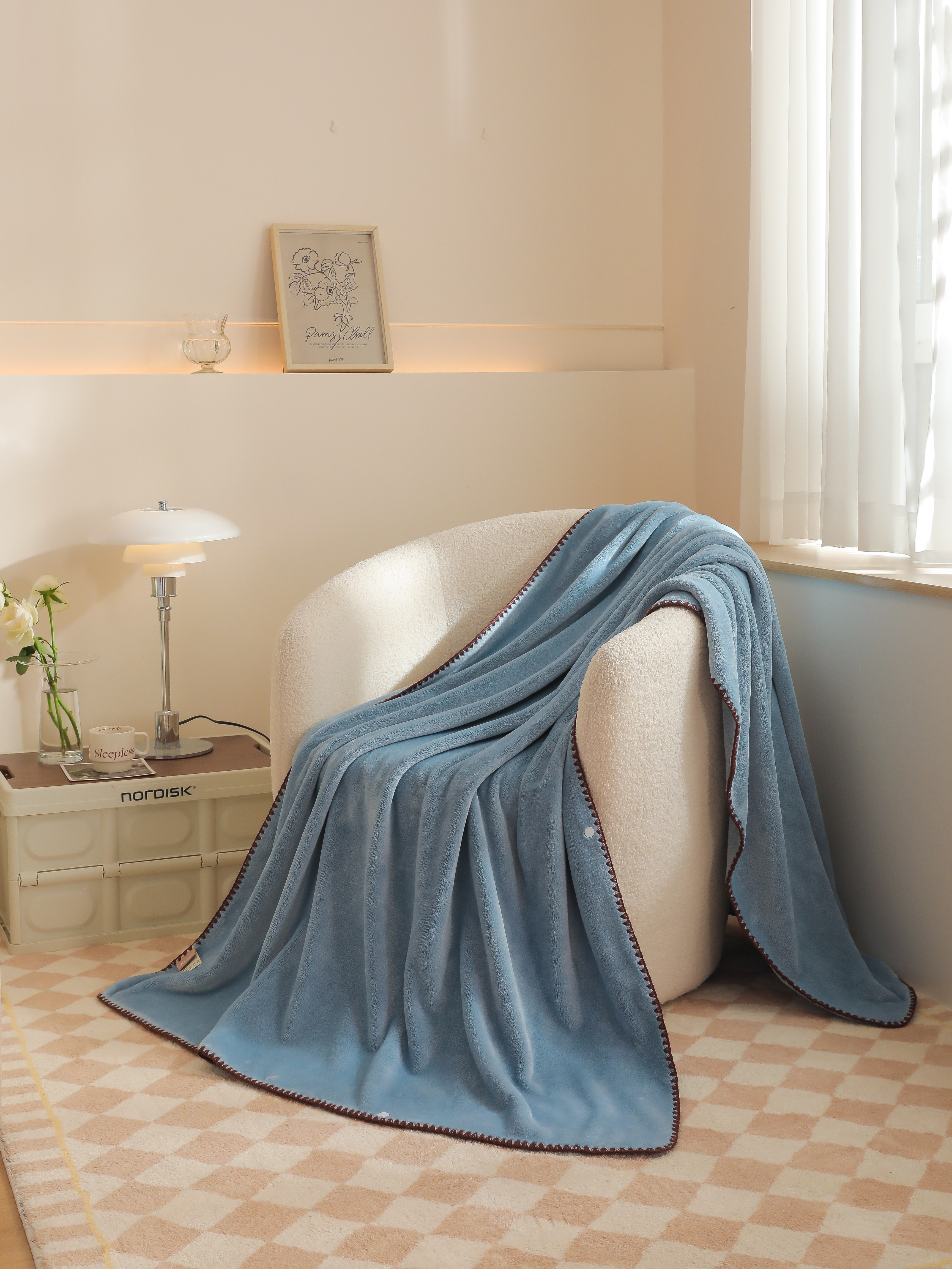 法莱绒/披肩/午休毯细节图