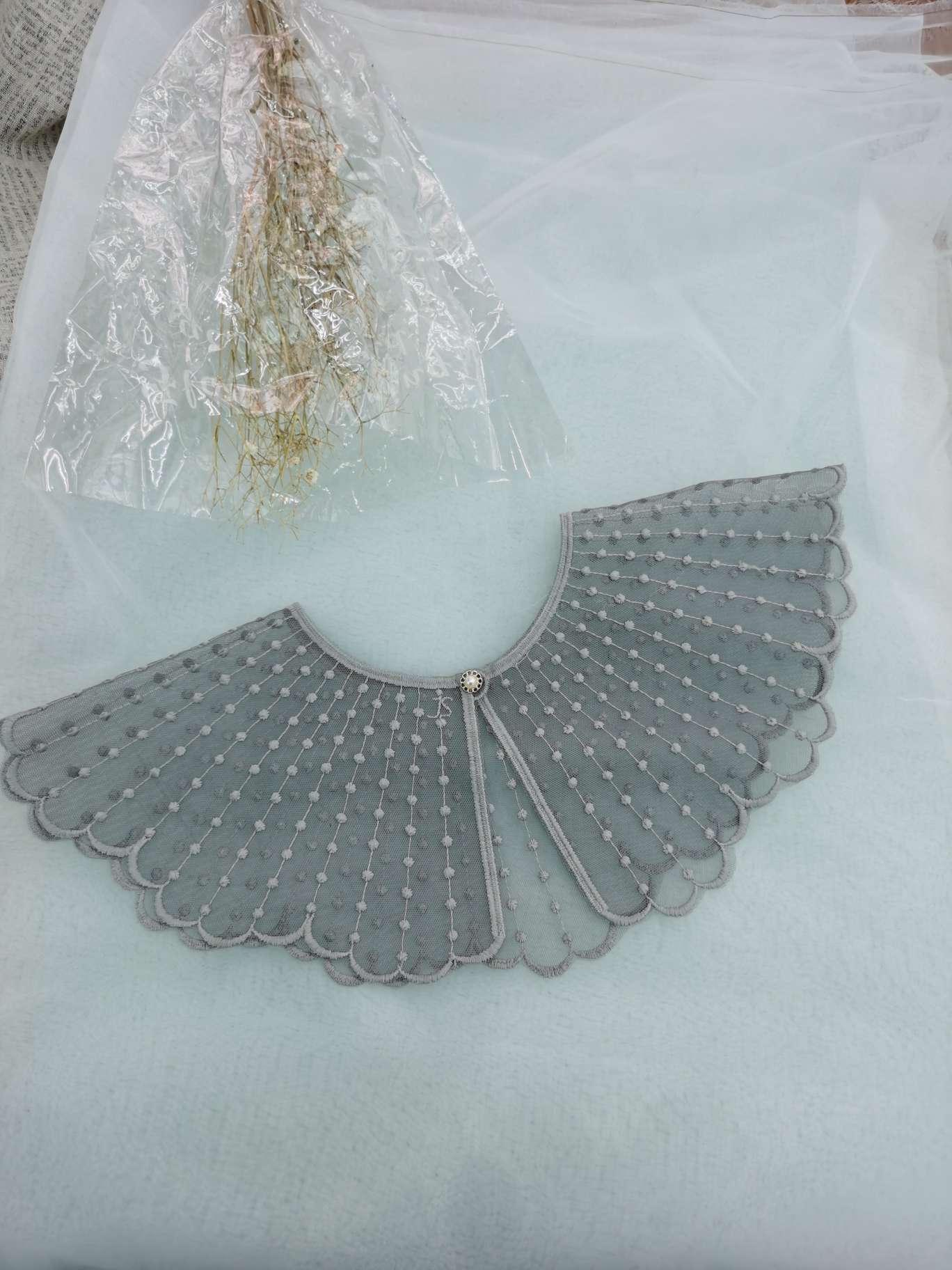 大翻领花边装饰领娃娃领假领子白色蕾丝小披肩装饰领衣领