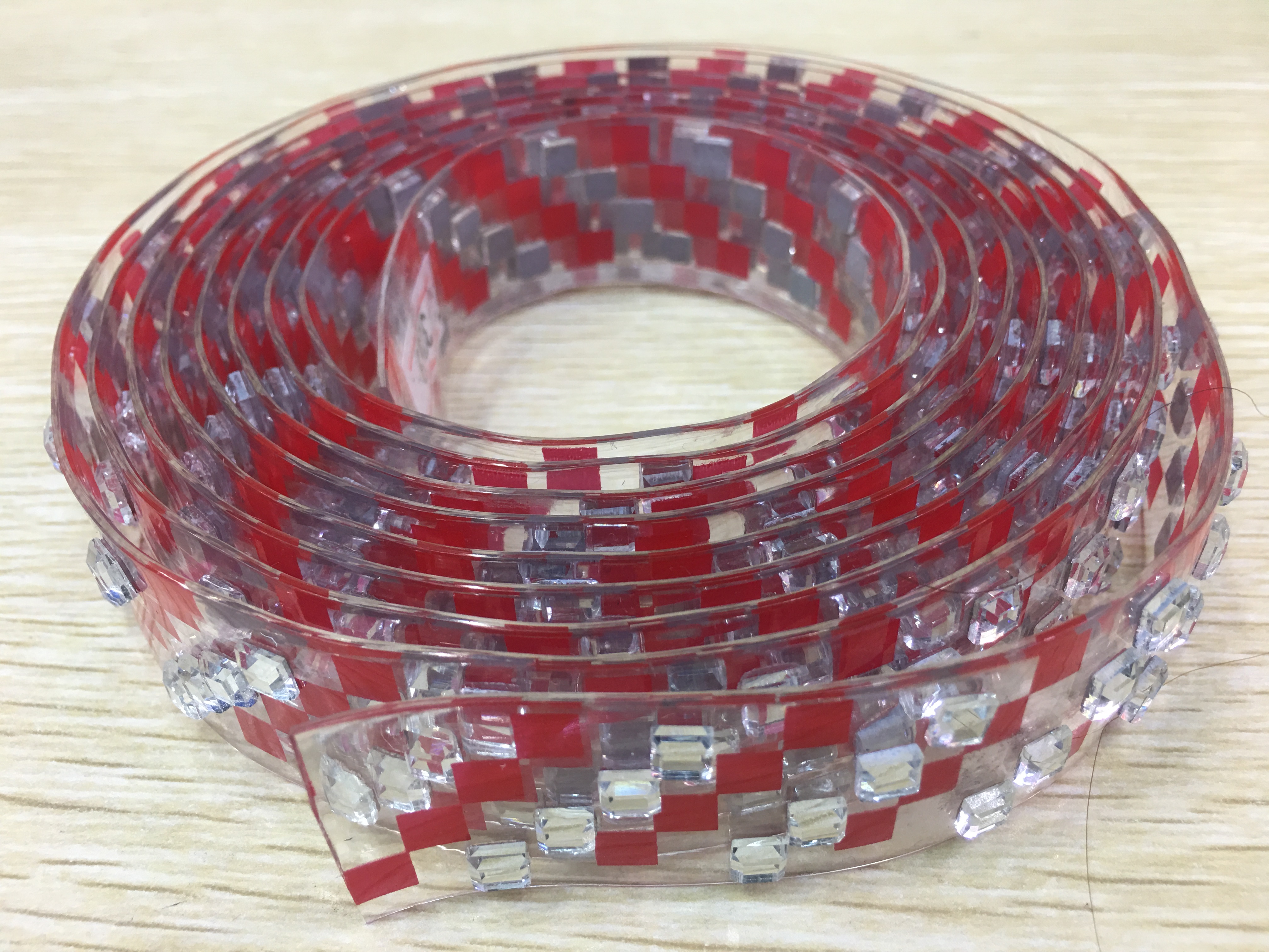 童鞋 女鞋 凉鞋用环保 耐磨PVC透明烫钻条