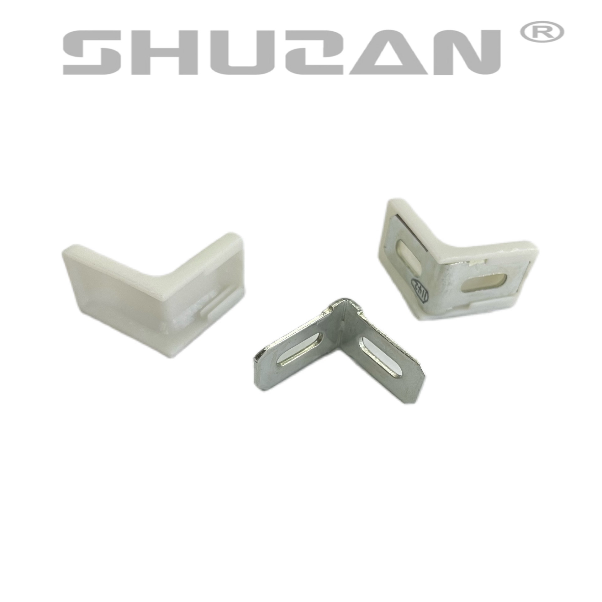 Shuzan, a high-quality brand, specializes in providing stable and durable plastic strips, iron sheets, straight Angle codes, hardware connectors, fasteners and accessories for foreign trade details Picture