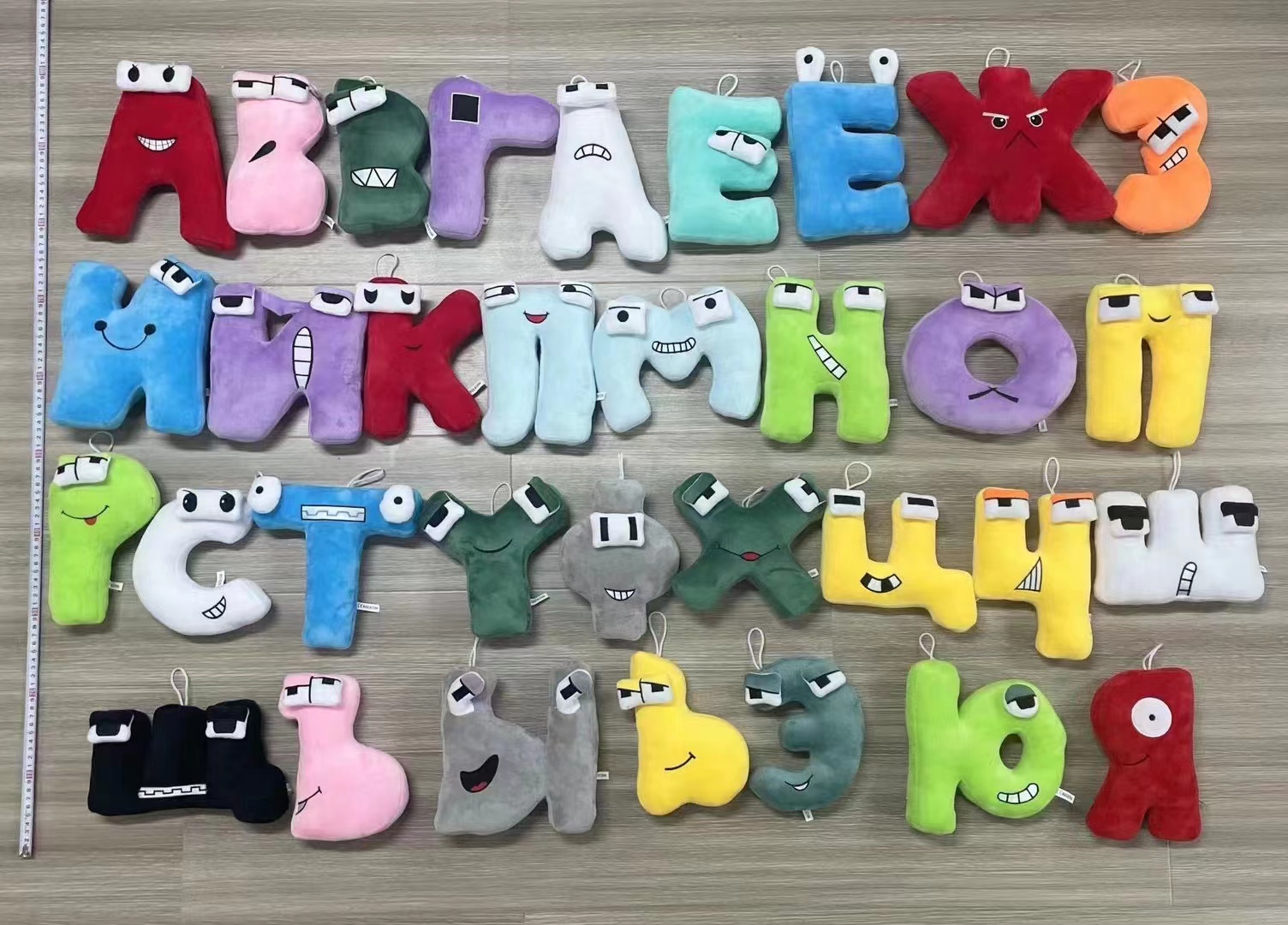 跨境热销Alphabet Lore字母传说毛绒抱枕公仔 儿童启蒙教育玩偶
